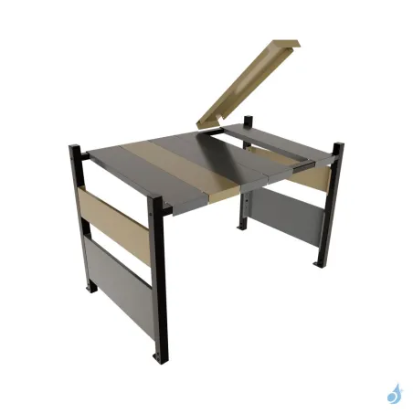 Cache climatisation OUTSTEEL Modèle Colors - RAL 7002/RAL 7016