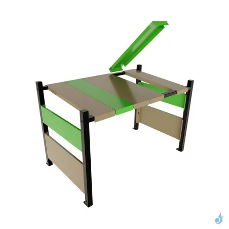 Cache climatisation OUTSTEEL Modèle Colors - RAL 6017/RAL 7002