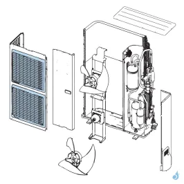 Grille de Protection Hélice pour unité extérieure Atlantic Fujitsu Réf. 897295 2