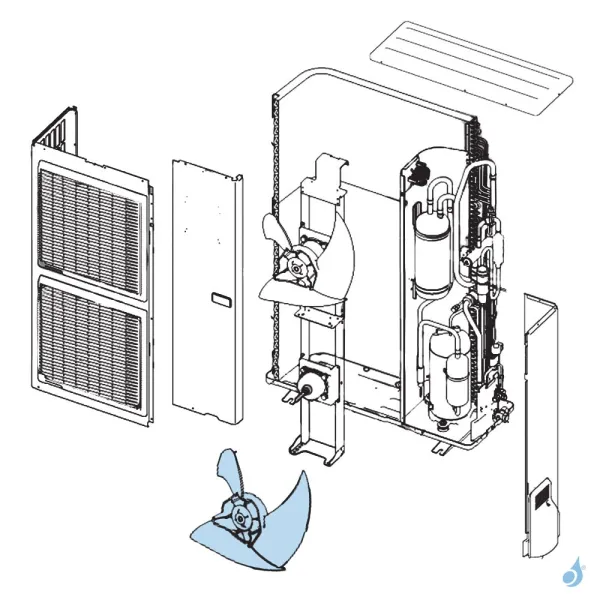 Hélice pour unité extérieure Atlantic Fujitsu Réf. 897299