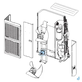 Moteur Ventilation pour unité extérieure Atlantic Fujitsu Réf. 897303 2