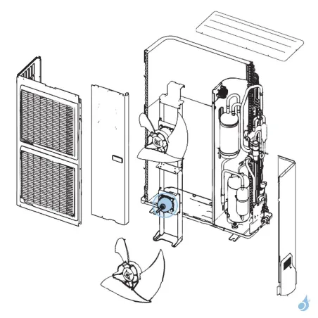 Moteur Ventilation pour unité extérieure Atlantic Fujitsu Réf. 897303