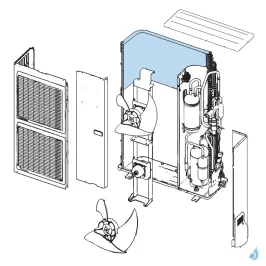 Condenseur Haut pour unité extérieure Atlantic Fujitsu Réf. 897266 2