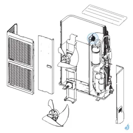 Bobine d'arrêt pour unité extérieure Atlantic Fujitsu Réf. 891423 2