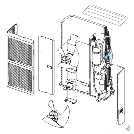 Vanne 4 Voies pour unité extérieure Atlantic Fujitsu Réf. 897383