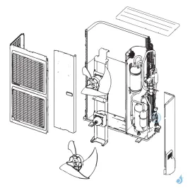Filtre Tamis pour unité extérieure Atlantic Fujitsu Réf. 897291 2