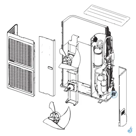 Vanne 3 Voies 5/8 Gaz pour unité extérieure Atlantic Fujitsu Réf. 897376