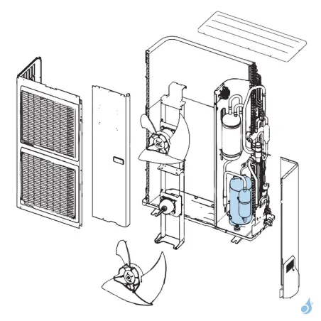 Compresseur pour unité extérieure Atlantic Fujitsu Réf. 897260