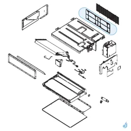Filtre pour unité intérieure gainable Atlantic Fujitsu Réf. 898590 2