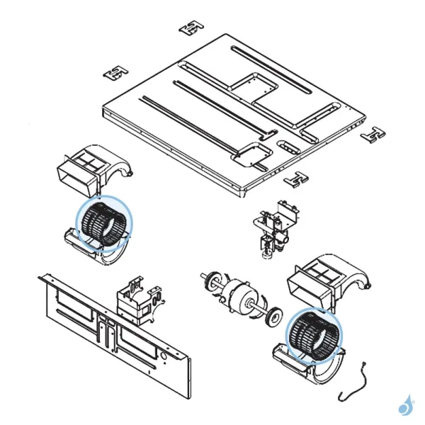 Turbine pour climatisation gainable Atlantic Fujitsu Réf. 898596
