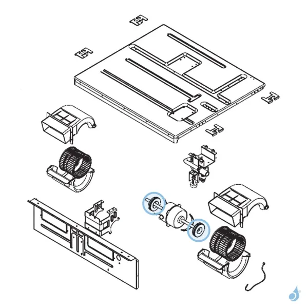 Silentbloc Moteur pour climatisation gainable Atlantic Fujitsu Réf. 898597