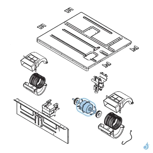 Moteur Ventilation pour climatisation gainable Atlantic Fujitsu Réf. 898602