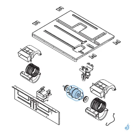 Moteur Ventilation pour climatisation gainable Atlantic Fujitsu Réf. 898602