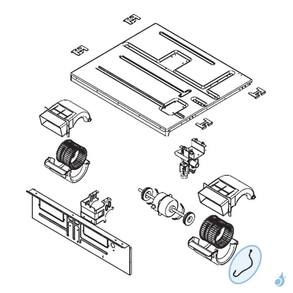 Sonde Reprise pour climatisation gainable Atlantic Fujitsu Réf. 898603