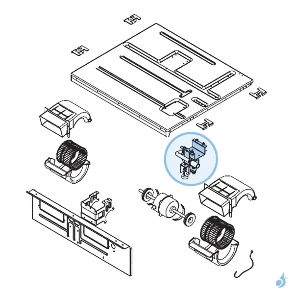 Pompe de relevage pour climatisation gainable Atlantic Fujitsu Réf. 898604