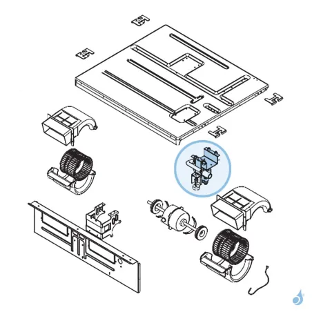Pompe de relevage pour climatisation gainable Atlantic Fujitsu Réf. 898604