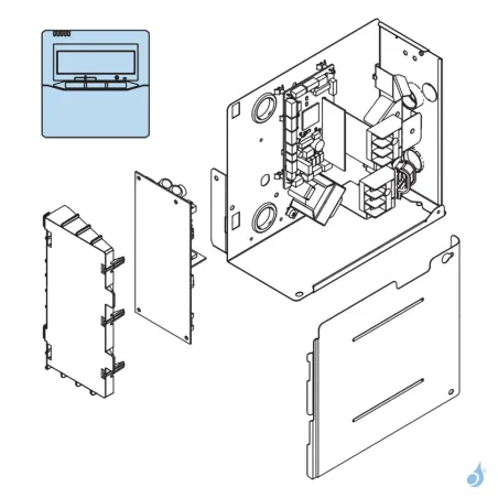Télécommande Filaire pour climatisation Atlantic Fujitsu Réf. 898623