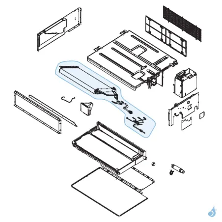 Évaporateur Complet pour unité intérieure gainable Atlantic Fujitsu Réf. 898826