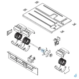 Silentbloc Axe Turbine pour climatisation gainable Atlantic Fujitsu Réf. 898365 2