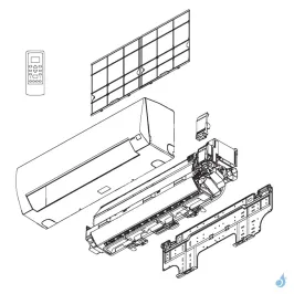 Lot de 2 Filtres Électrostatique/Désodorisant pour climatisation Atlantic Fujitsu Réf. 891247 2