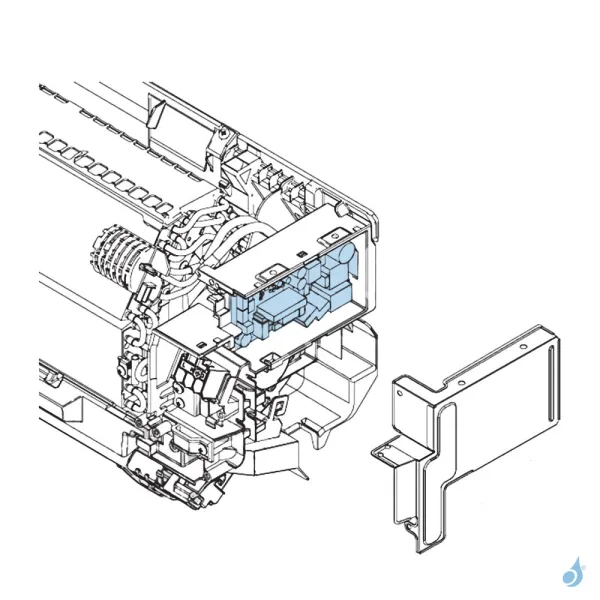 Platine régulation pour climatisation Atlantic Fujitsu ASYG07LLCC/LLCE Réf. 897067