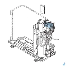Platine Régulation pour unité extérieure Atlantic Fujitsu AOYG07LLCE/LLCC Réf. 897071 2