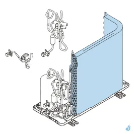 Condenseur pour unité extérieure Atlantic Fujitsu Réf. 897047 2