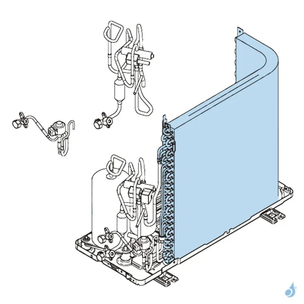 Condenseur pour unité extérieure Atlantic Fujitsu Réf. 897047