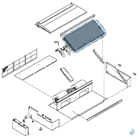 Évaporateur pour unité intérieure gainable Atlantic Fujitsu Réf. 891098