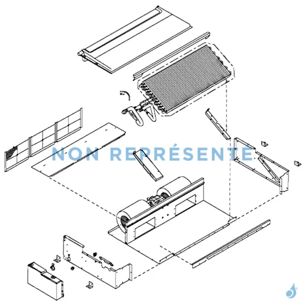 Bouchon de Condensats pour climatisation gainable Atlantic Fujitsu Réf. 898223