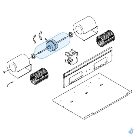 Moteur Ventilation pour climatisation gainable Atlantic Fujitsu Réf. 891827