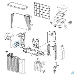 Moteur Ventilation pour unité extérieure Atlantic Fujitsu Réf. 897304 2