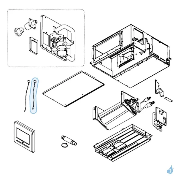 Sonde Évaporateur pour unité intérieure gainable Atlantic Fujitsu Réf. 897143
