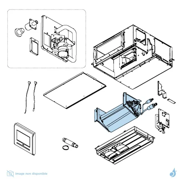 Évaporateur Complet pour climatisation Atlantic Fujitsu ARYG12LHTB Réf. 897206