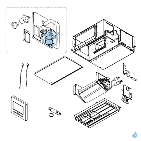 Pompe de Relevage pour climatisation gainable Atlantic Fujitsu Réf. 897152