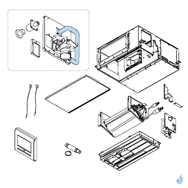 Tuyau de Condensats pour climatisation gainable Atlantic Fujitsu Réf. 897153