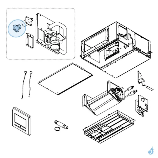 Bouchon de Condensats pour climatisation gainable Atlantic Fujitsu Réf. 897155