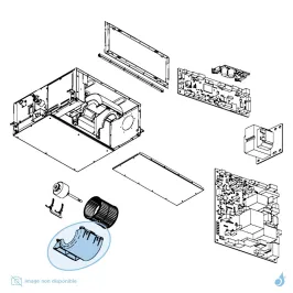 Enveloppe Turbine B pour climatisation gainable Atlantic Fujitsu Réf. 897156