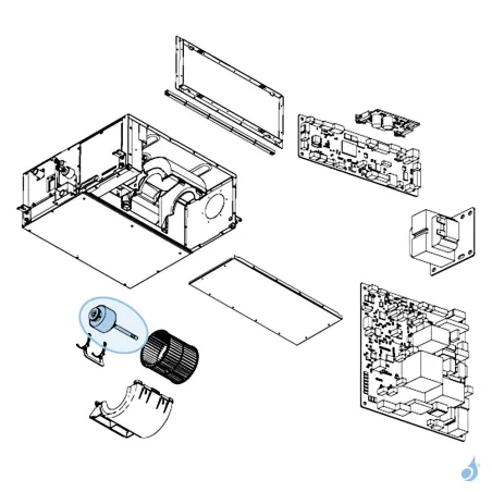 Moteur Ventilation pour climatisation gainable Atlantic Fujitsu Réf. 897210