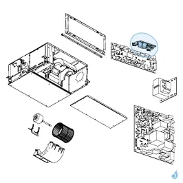 Platine Communication Télécommande pour gainable Atlantic Fujitsu Réf. 897105 2