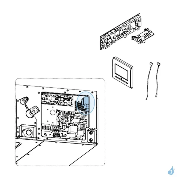 Bobine d'arrêt pour climatisation gainable Atlantic Fujitsu Réf. 897147