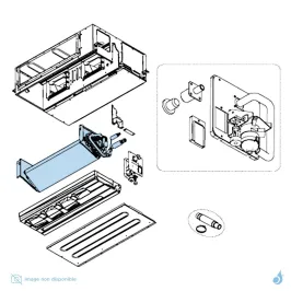 Évaporateur Complet pour climatisation Atlantic Fujitsu ARYG30LHTB Réf. 897148
