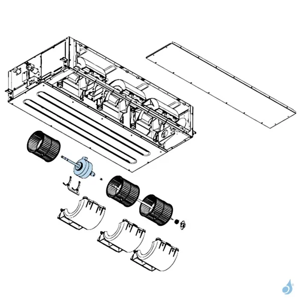 Moteur Ventilation pour climatisation gainable Atlantic Fujitsu Réf. 897166