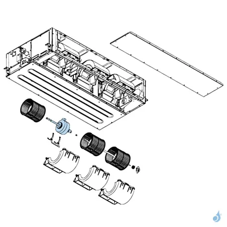 Moteur Ventilation pour climatisation gainable Atlantic Fujitsu Réf. 897166
