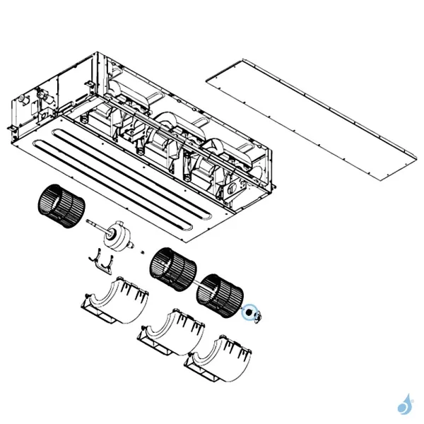 Silentbloc Turbine pour climatisation gainable Atlantic Fujitsu Réf. 899564