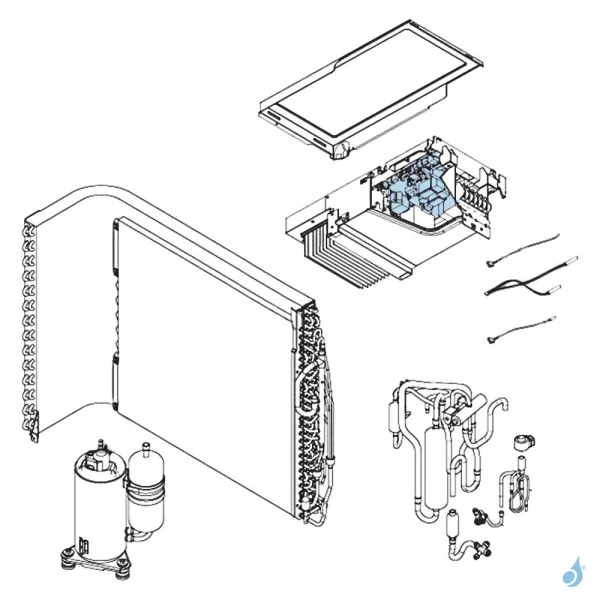 Platine Régulation pour unité extérieure Atlantic Fujitsu AOYG12LBLA Réf. 897213