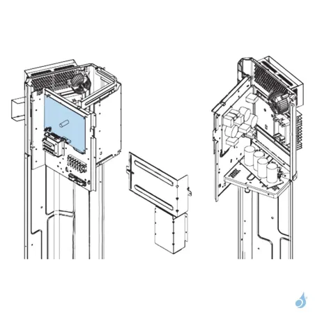Platine Régulation pour unité extérieure Atlantic Fujitsu AOYG54LBTA Réf. 897137