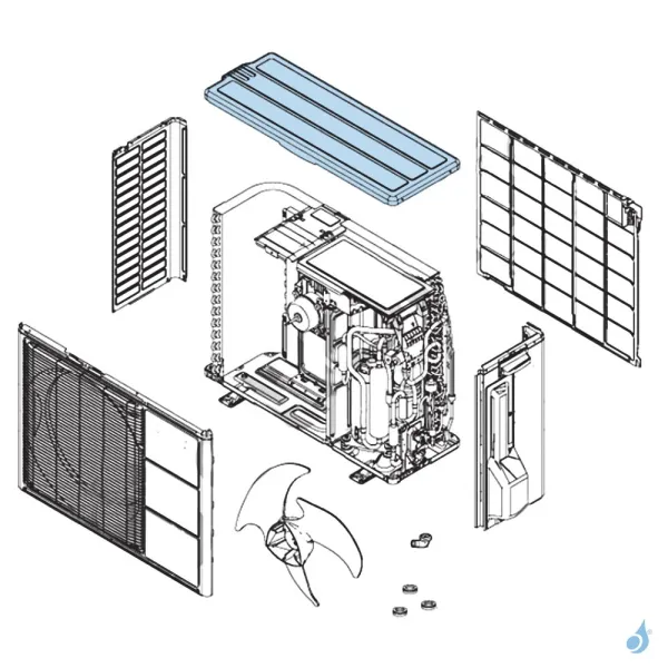 Toit Seul pour unité extérieure Atlantic Fujitsu Réf. 898937