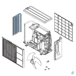 Façade Gauche pour unité extérieure Atlantic Fujitsu Réf. 898939 2
