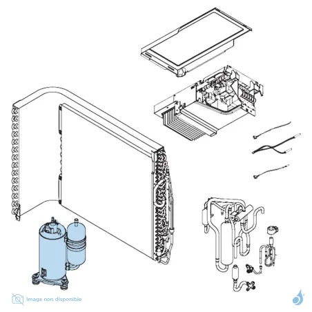 Compresseur pour unité extérieure Atlantic Fujitsu Réf. 897050